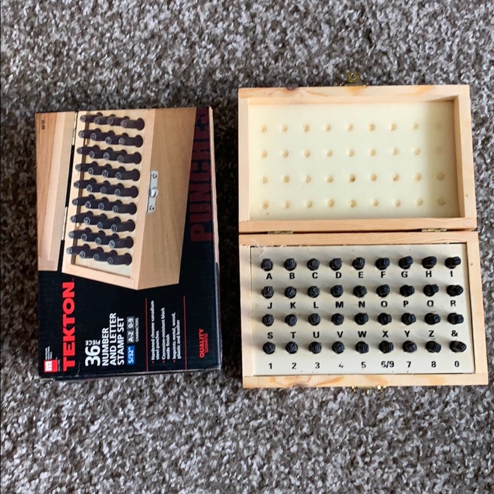 🎉BNWB Stamp Set numbers and letters.